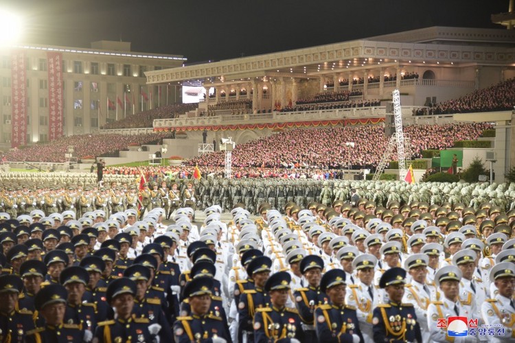 2020년 75주년 당 창건일 열병식