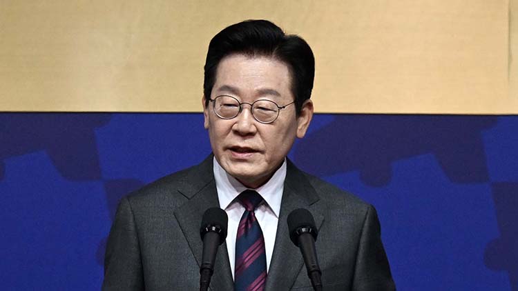 이재명 대통령이 29일 경북 경주예술의전당에서 열린 'APEC CEO(최고경영자) 서밋' 개회식에서 특별연설을 하고 있다. / 공동취재