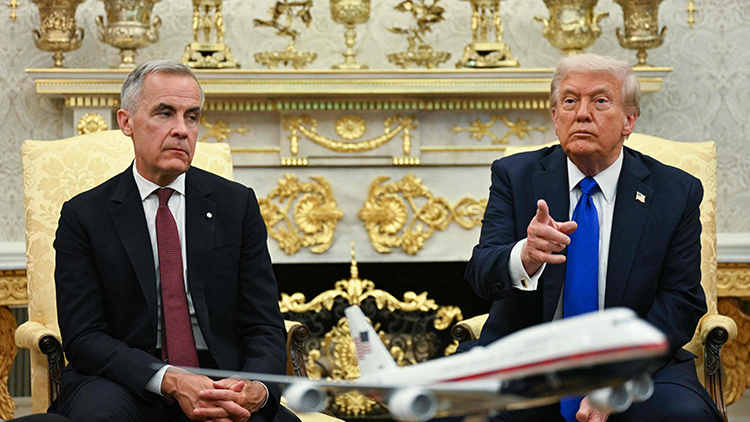 마크 카니 캐나다 총리, 도널드 트럼프 미국 대통령 /AFP=연합뉴스