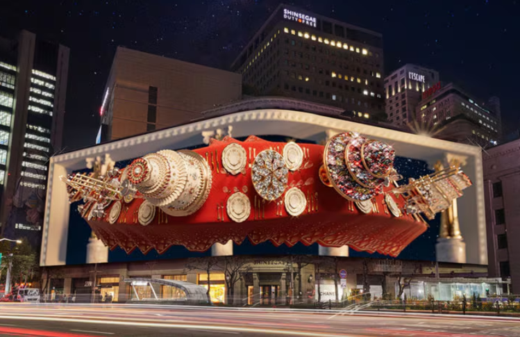 오는 7일 공개되는 신세계스퀘어의 2025 크리스마스 영상 랜더링. (출처:신세계백화점)