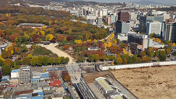 사진은 서울 종묘와 세운4구역 모습. /연합뉴스