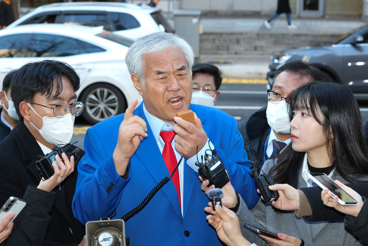 발언하는 전광훈 목사 / 연합뉴스