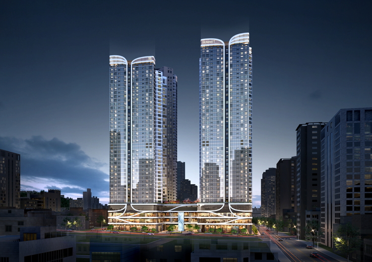 대우건설이 부산에서 선보인 서면 써밋 더뉴 투시도 (제공 : 대우건설)