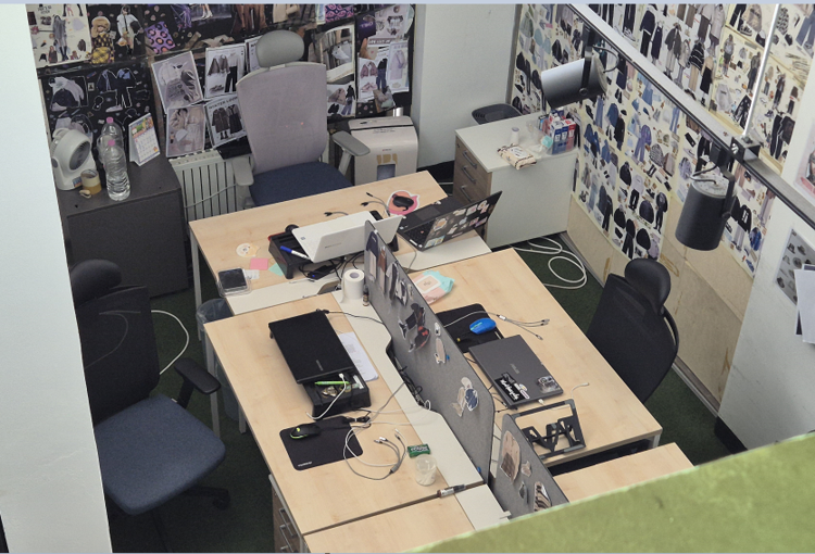 의류 사무실로 위장한 콜센터 사무실. 제공 대전경찰청