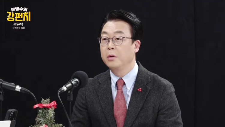 TV조선 유튜브 '류병수의 강펀치'에 출연한 곽규택 국민의힘 의원 