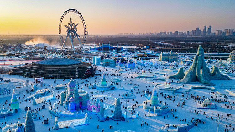 중국 하얼빈 얼음 축제 /AFP=연합뉴스