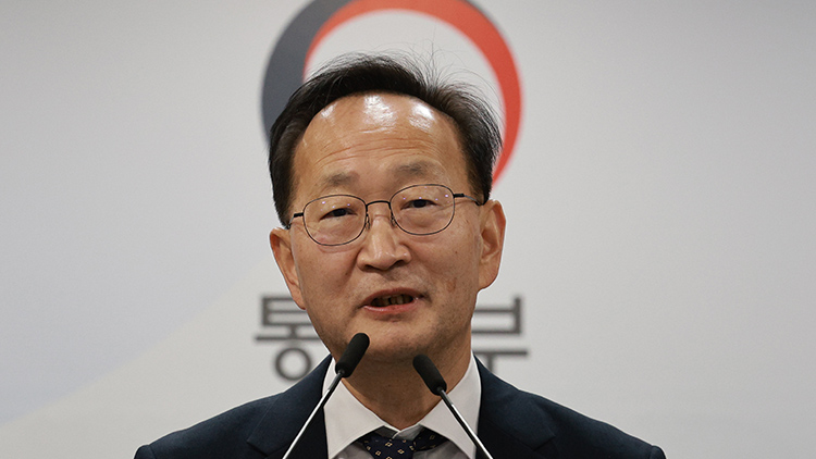 30일 김남중 통일부 차관이 서울 종로구 정부서울청사에서 관련 브리핑을 하고 있다. /연합뉴스