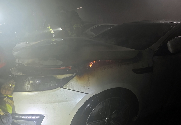 아산 오피스텔 차량 화재