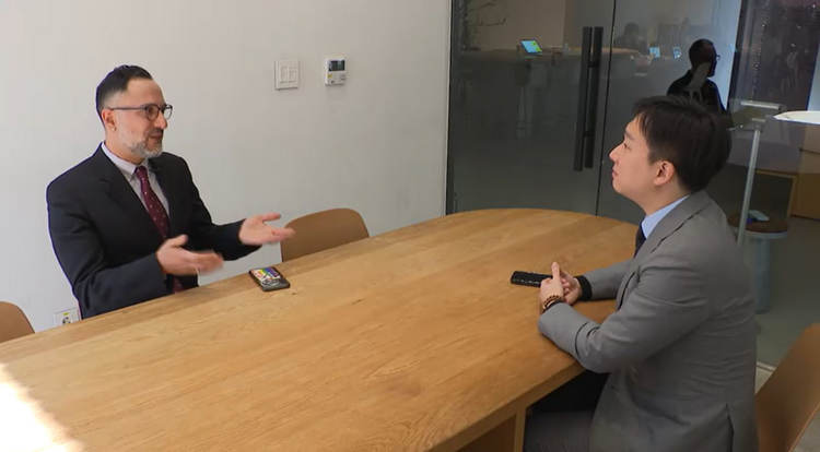 지난 3일 TV조선 본사에서 진행된 시아바시 사파리 교수와의 인터뷰