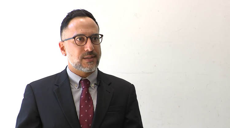 서울 중구 TV조선 본사에서 진행된 시아바시 사파리 교수 인터뷰 모습