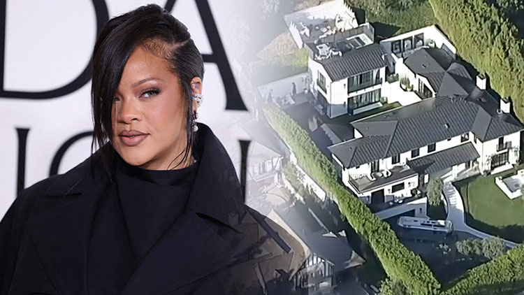 미국 ABC7 로스앤젤레스 방송이 제공한 영상 캡처 화면으로, 2026년 3월 9일(현지시간) 로스앤젤레스에 위치한 가수 리애나(Rihanna)의 자택을 공중 촬영한 모습. /사진=ABC7 Los Angeles 제공·AP 연합뉴스