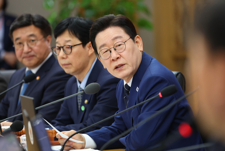 이재명 대통령이 17일 정부세종청사에서 열린 국무회의에서 발언하고 있다. /연합뉴스 