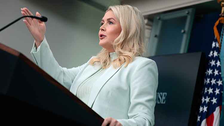 캐롤라인 레빗 미국 백악관 대변인 /REUTERS=연합뉴스
