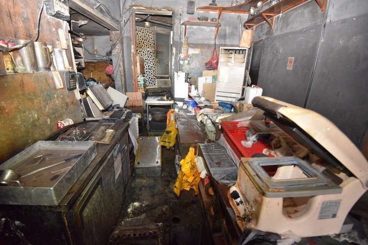 불이 난 음식점 내부 / 제공=서울 마포소방서