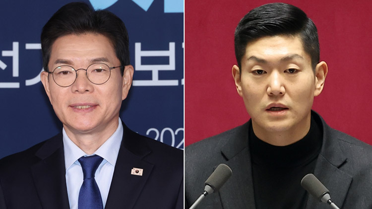 더불어민주당 정원오 서울시장 예비후보(왼쪽), 국민의힘 김재섭 의원 /연합뉴스