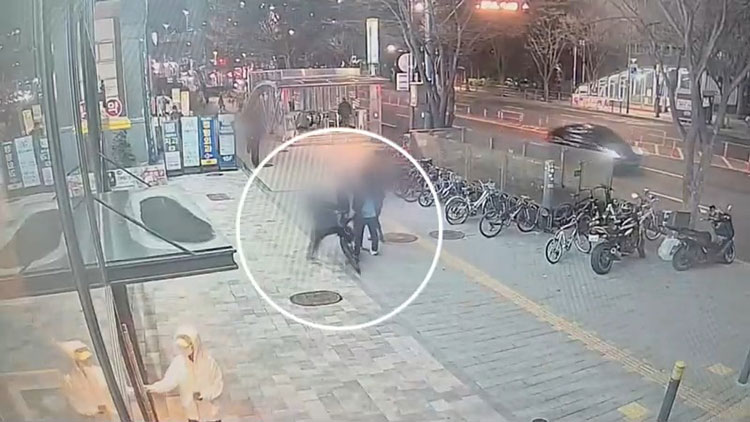 [단독] 지하철역 근처서 시민·경찰 '무차별 폭행'…30대 체포