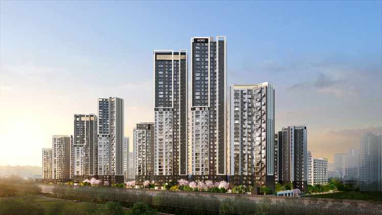 '아크로 드 서초' 단지 투시도 (제공 : DL이앤씨)