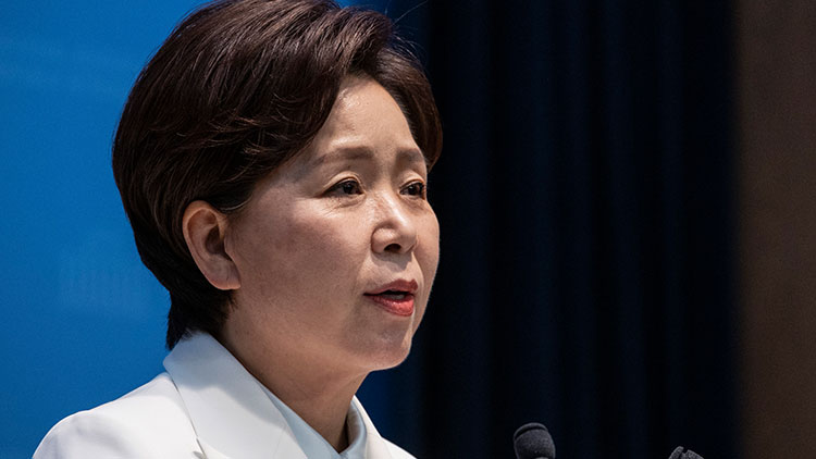 국민의힘 양향자 최고위원이 10일 국회 소통관에서 6ㆍ3 지방선거 경기도지사 후보 출마 기자회견을 하고 있다. /연합뉴스