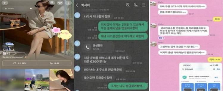 AI기술 활용한 로맨스스캠 범행 /대전지검 홍성지청 제공