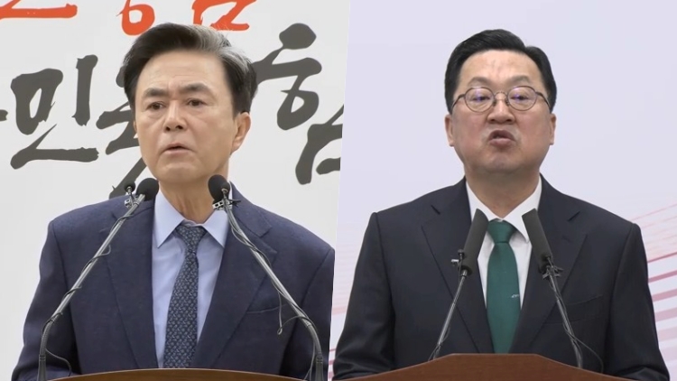 이장우 대전시장(오른쪽)과 김태흠 충남지사 /TV조선 방송화면 캡처 