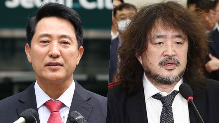 오세훈 서울시장 당선인(왼쪽)과 방송인 김어준씨 /연합뉴스·TV조선 방송화면 캡처 