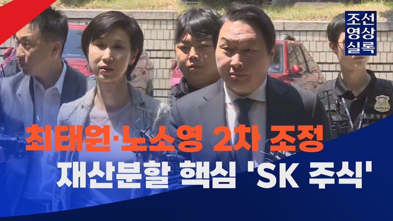 [티조핫] 최태원 노소영 재산분할 핵심 'SK 주식'